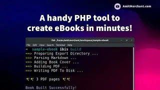 A handy PHP tool to create eBooks in minutes!