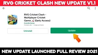 RVG Cricket Clash New Update Launched V1.1 Gameplay Improvements  And Many More Bugs Fixes Review😁