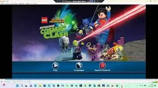Lego DC Comics Superheroes: Cosmic Clash DVD Menu (Nordic) (2016)