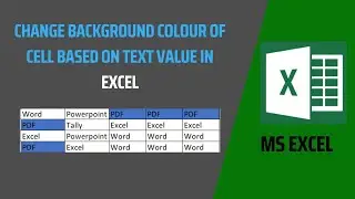 Change background colour of cell based on Text in Excel