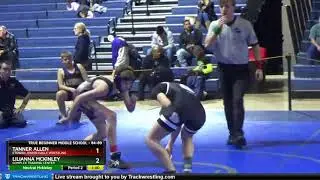 True Beginner Middle School 84-89 Lilianna Mckinley Complex Training Center Vs Tanner Allen Etowah