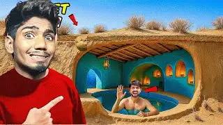 We build a secret Underground swimming pool with @MRINDIANHACKER 