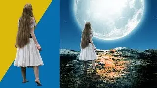Moon Girl | Photoshop Manipulation | Photoshop Tutorial