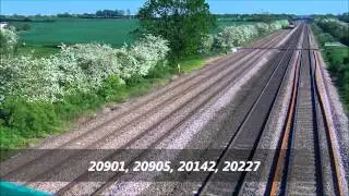 20901/905/227/142 Pass cossington On Barrier Wagons