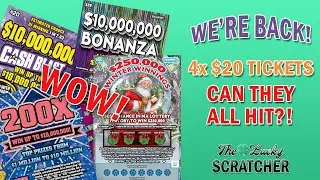 WE’RE BACK! 💵 | 4x $20 MASS Scratch Tickets – Can Every Ticket Deliver?! 🍀