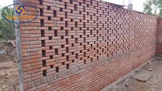 Xây tường không TÔ - EXTREMELY BEAUTIFUL WALL .ĐẲNG CẤP THỢ HỒ 2020