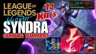 WILD RIFT: ( SEASON 12 ) SYNDRA SOLO HARD CARRY 9999% CRITICAL AP