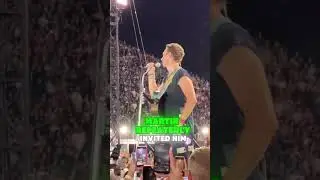 Did you notice the energetic, mysterious security guard at the Coldplay concert No one realized