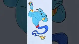 How to draw Genie from Disney's Aladdin #drawing #drawinganimals #drawingforkids #howtodraw