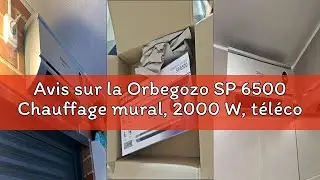Avis sur la Orbegozo SP 6500 Chauffage mural, 2000 W, t&eacute;l&eacute;commande, programmation quotidienne et heb