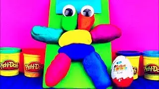 Play Doh Surprise Egg Monster! Looney Tunes Angry Birds Cars 2 Monsters University Smurfs