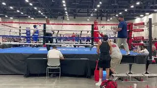 Powerhouse boxing Ricardo Pimentel at the Las Vegas National tournament 2025