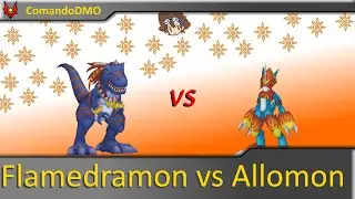 [Batalha] Courage - Flamedramon vs Allomon