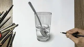 Lukisan 3d di kertas dengan menggunakan Pensil
