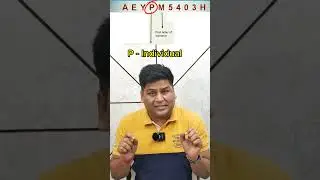 Description about 4th and 5th letter of your pan card.