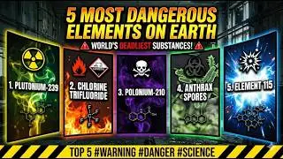 5 Most Dangerous Elements on Earth #facts #viral #universe 
