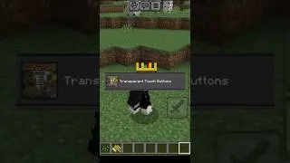 Best Button hider mod for Minecraft PE 1.21 #shorts #minecraft