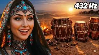 Punjabi Folk Drums & Indian Desert Music | Nomadic Dance | 432 Hz