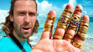 $20,000 of LOST GOLD JEWELRY at the BEACH!