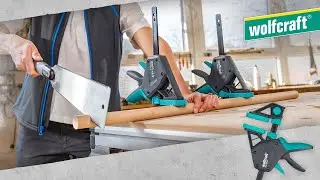 Einhandzwinge PRO ERGO: Die komfortable Zwinge f&uuml;r den Allroundeinsatz | wolfcraft