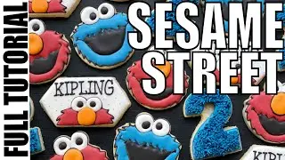 COOKIE DECORATING TUTORIAL // Sesame Street Sugar Cookies