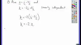 Linear Independence