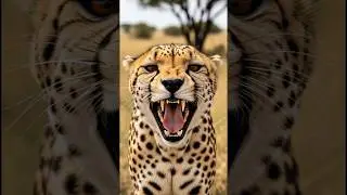 This Cheetah Runs Faster Than Your Car!🐆 #shorts #animalfacts