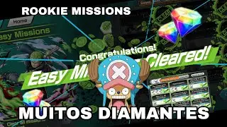 COMPLETEI TODAS AS ROOKIE MISSIONS! MUITOS DIAMANTES E RECURSOS PARA SUA CONTA DO OPBR!