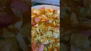 Kielbasa, cabbage & sauerkraut soup | Michael D. Symon | 2023