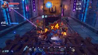 Orcs Must Die 3 solo 5 skull rift lord the basement 8m02