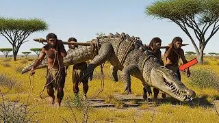 Discover The Most DESPERATE Fight For SURVIVAL: Prehistoric Humans VS DEADLY Crocodiles
