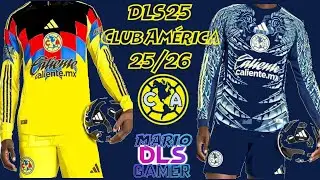 Kits del Club América ADIDAS 25/26 para DLS 25//Mario DLS Gamer