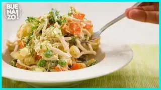 Es tan PR&Aacute;CTICA y DELICIOSA que la preparar&aacute;s todos los d&iacute;as | Receta Salpic&oacute;n de pollo | BUENAZO!