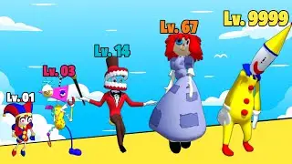 Merge Clown Amazing Digital Circus Max Level Gameplay Merge Skibidi Level