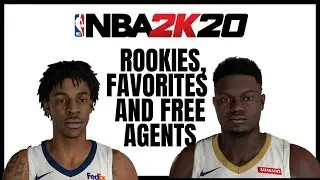 NBA 2K20 | Рендеры новичков, лучших игроков и свободных агентов
