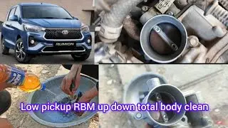 Toyota ribbon low pick up RPM up down total body clean#viralvideo #works #mechanic 