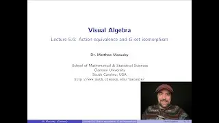 Visual Algebra, Lecture 5.6: Action equivalence and G-set isomorphism