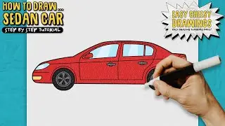 How to Draw a SEDAN CAR 🚗 | Easy Step-By-Step Drawing Tutorial