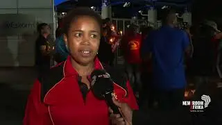 SAFTU pickets outside Eskom