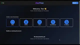CSCC09 Project DocFlow Demo