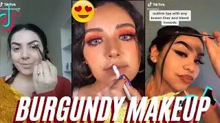 {{{MAGIC}}} Viral Burgundy Makeup Tutorial Secrets 💋 TikTok Compilation Popular 2020