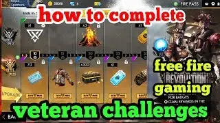 How to complete veteran challenge in free fire!!! Season 7 #freefire #firepass