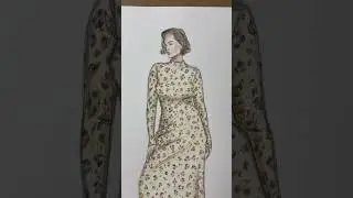 Drawing A Leopard Dress