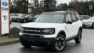 2025 Ford Bronco Sport Outer Banks + G.O.A.T Modes, Power Moonroof Review | Island Ford 25855