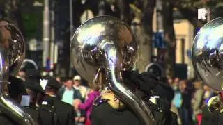 Straatparade Taptoe in centrum Rotterdam