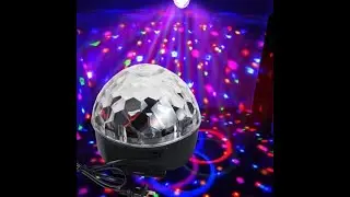 MP3 LED MAGIC BALL LIGHT Обзор дискошара за 500 рублей!