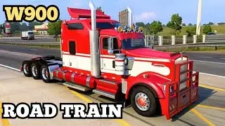 Building A Custom Road TRAIN Kenworth W900 In American Truck Simulator