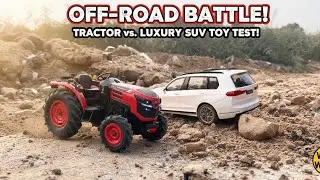 OFF-ROAD BATTLE! 🚜 RC Tractor vs Luxury SUV Toy | Who Wins? 😱