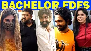 GV Prakash, Divya Bharathi, Shivani Enjoy Bachelor FDFS with Fans | CN!