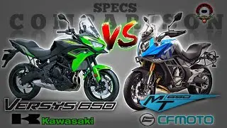 KAWASAKI VERSYS 650 vs CFMOTO 650MT SPECS COMPARISON
